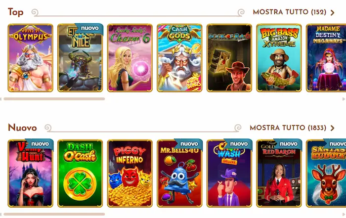 Bethall Casino giochi